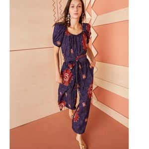 Ulla Johnson Perla Sand Dollar Print Jumpsuit NWT! Wear fitted or loose! Cutest!